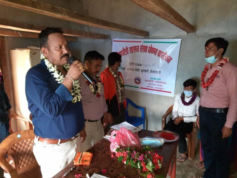 स्वास्थ्य चौकी घोराखोरी चम्पादेवीकै पहिलो पोषणमैत्री स्वास्थ्य संस्था